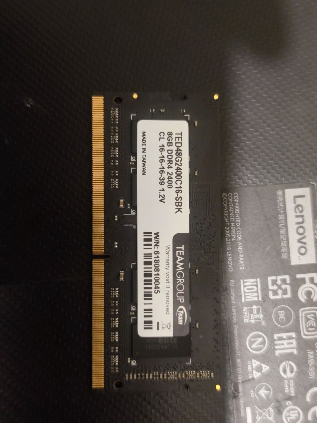 ОЗУ  (оперативная пам'ять) DDR4 2400 mhz