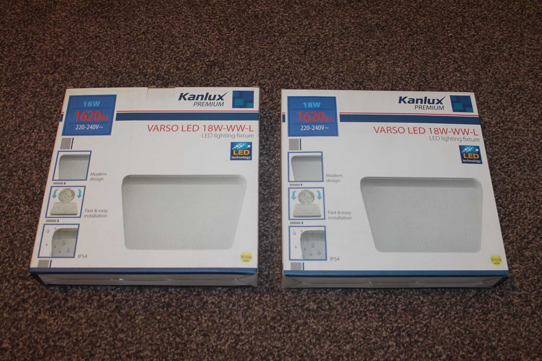 Plafoniera hermet. Kanlux VARSO LED 18W-WW-L IP54