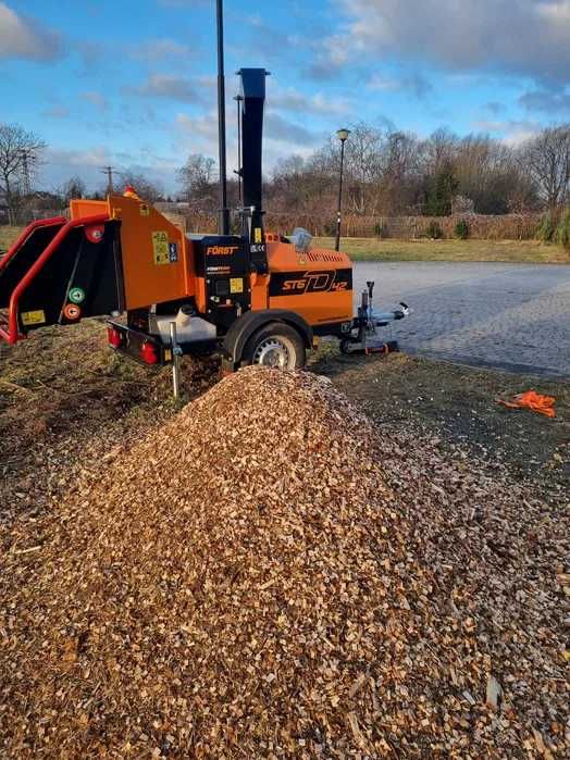 Rębak, wycinka drzew, zrębki