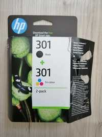 Pack duplo tinteiros HP 301 (301 Black + 301 Tri-color), NOVOS