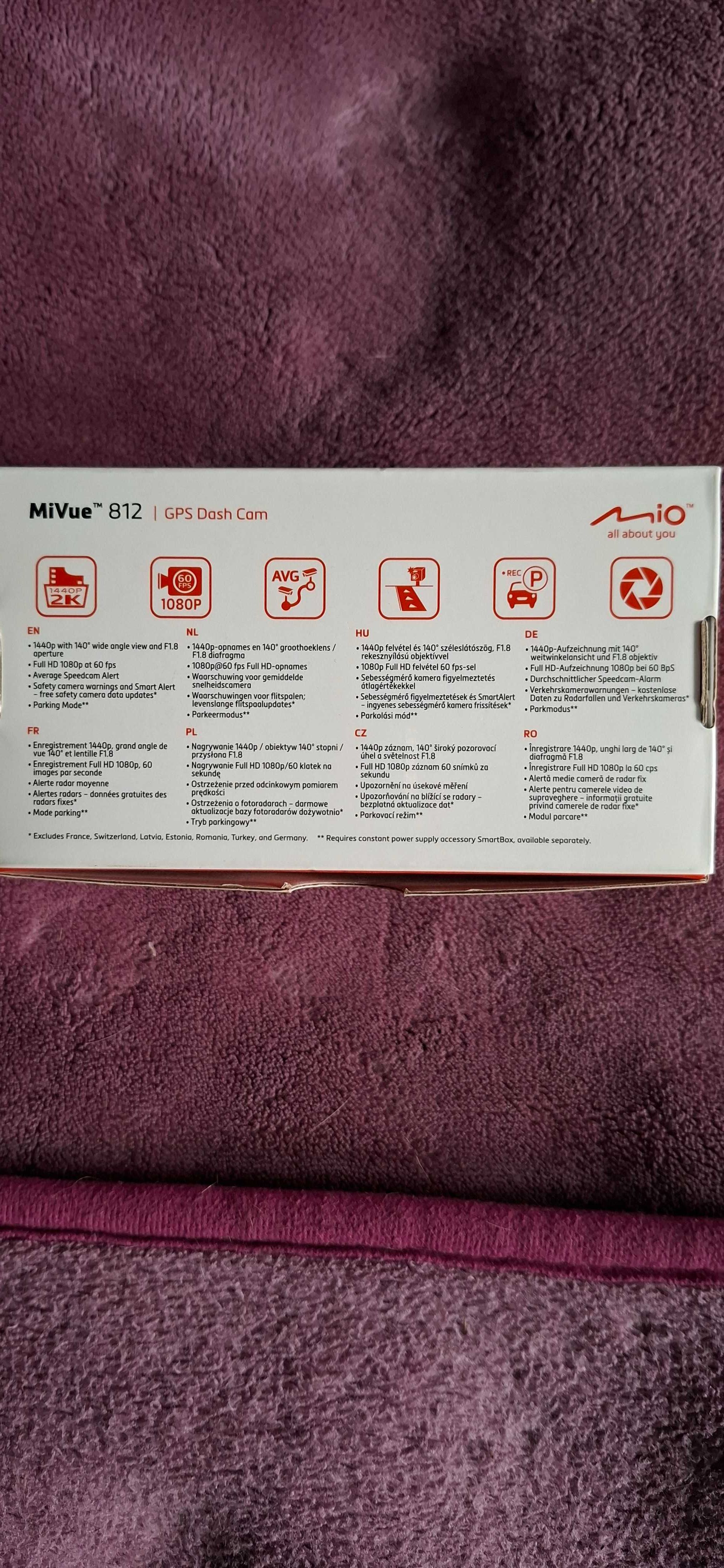 Sprzedam wideorejestrator Mio MiVue 812