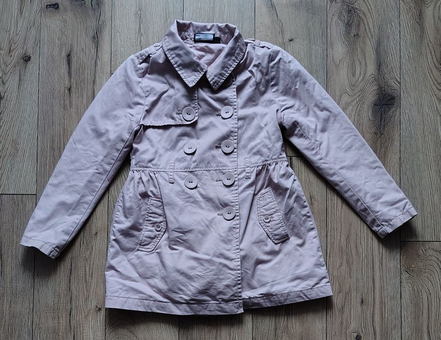 Kurtka płaszczyk dziewczęcy różowy 134