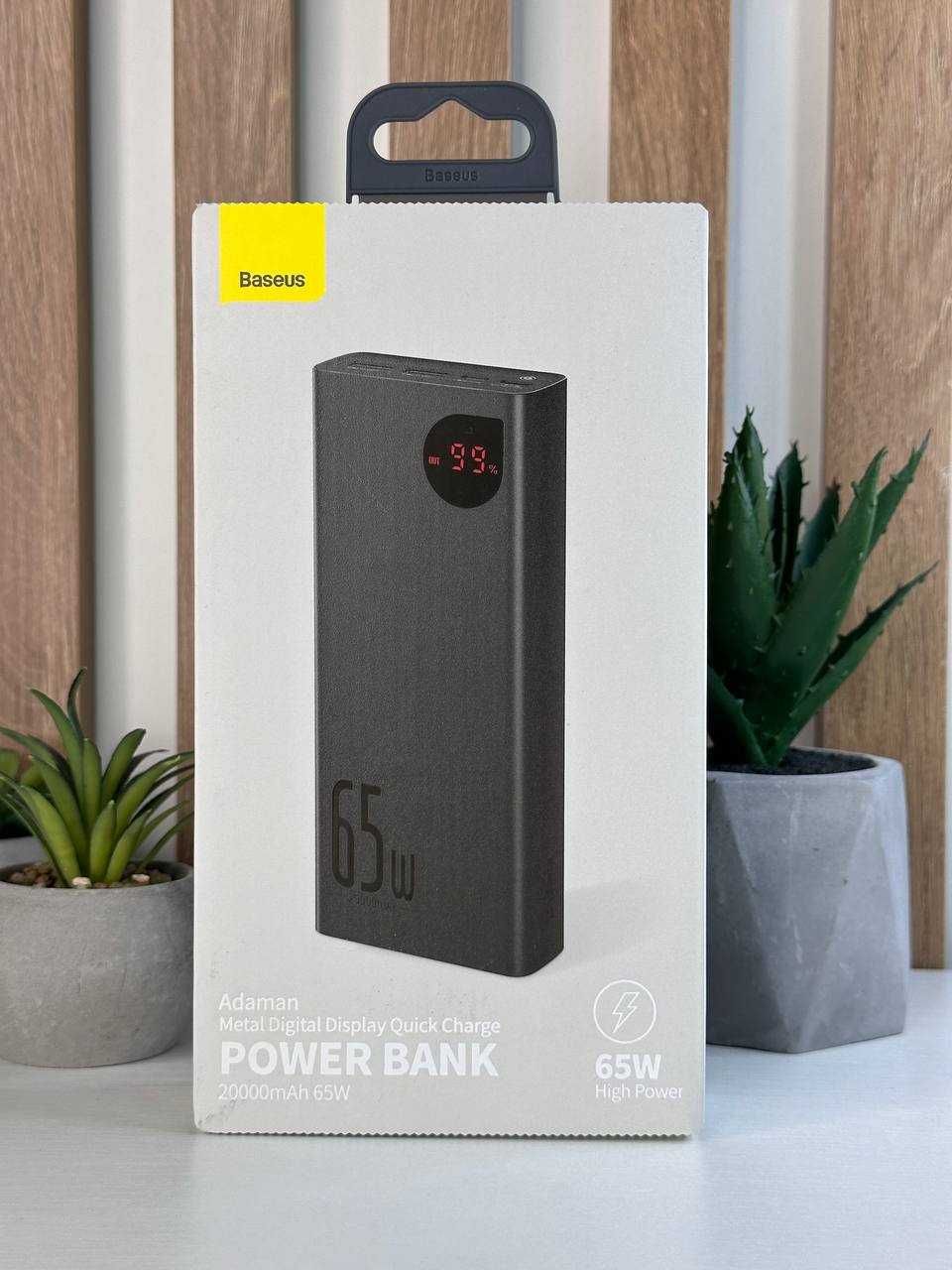 Power Bank Baseus Adaman Metal Digital Quick Charge 65W 20000 mAh