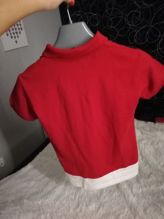 tshirt polo GUCCI M 38 czerwona śliczna