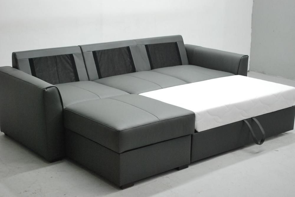 LZY skóra naturalna narożnik funkcja spania pojemnik 6492 rogówka sofa