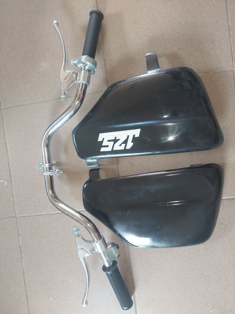 Nowy zestaw naprawczy kierownica boczki oslony wsk125 b3 jednoramowa p