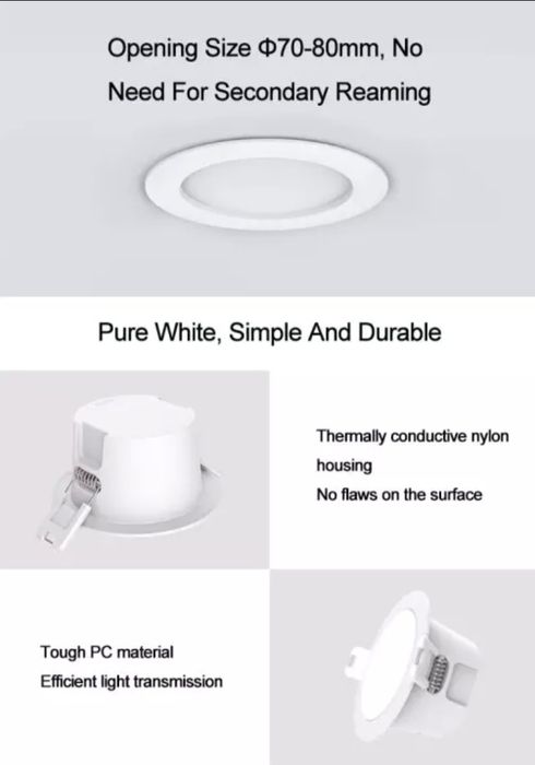 Розумний світильник стельовий Xiaomi Yeelight Smart Downlight Mesh