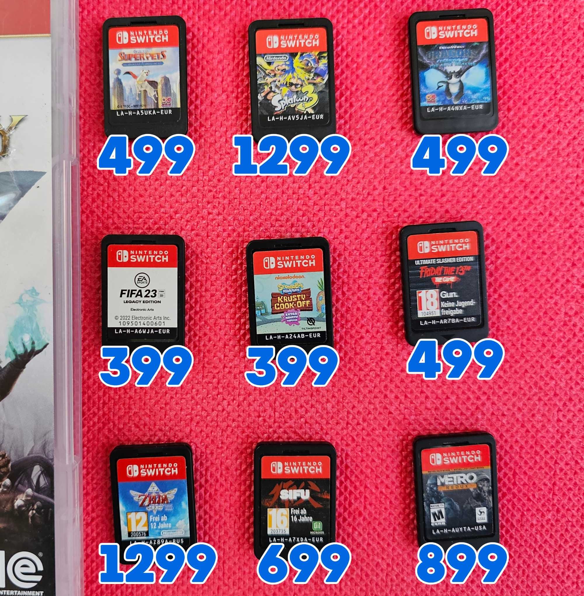 Ігри на картриджах для nintendo switch, разом або окремо