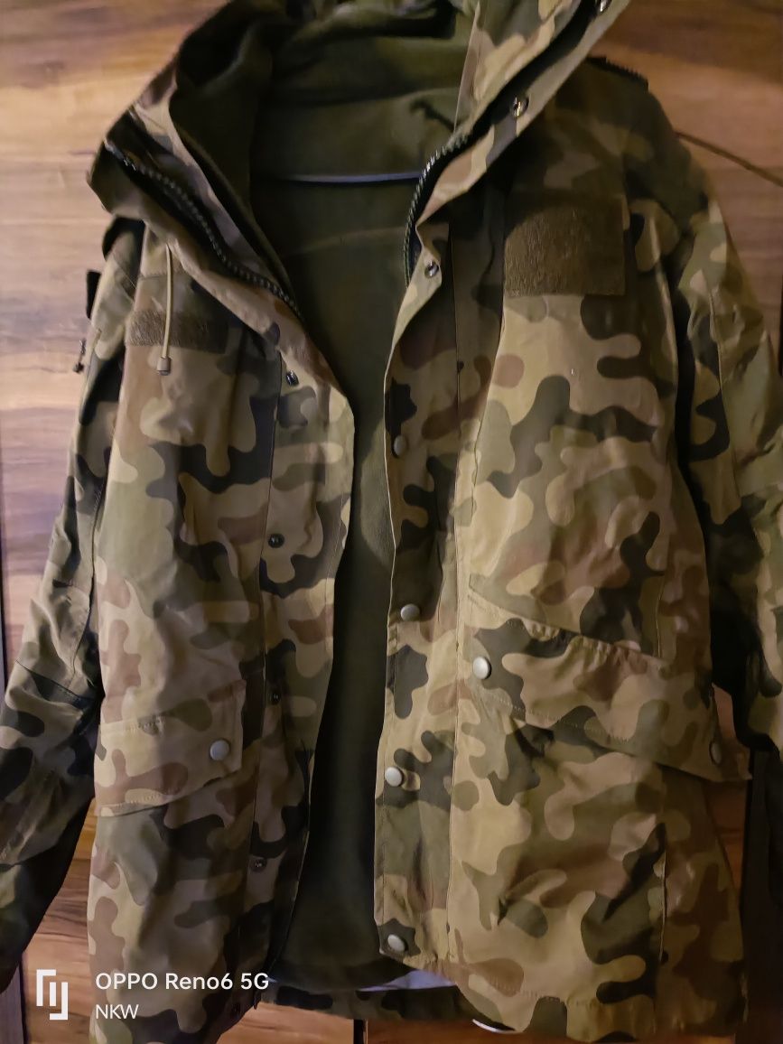 Kurtka wojskowa Gore-Tex, spodnie oraz ocieplacz