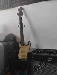 Gitara  Fender Startocaster Squire + Wzmacniacz Fender Mustang 1