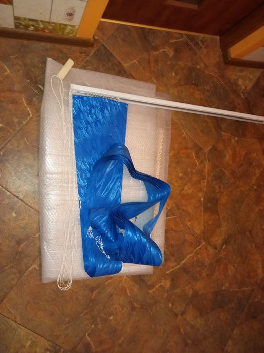 Wertikale zasłony niebieskie 130szer/250wys i 274szer/250wys