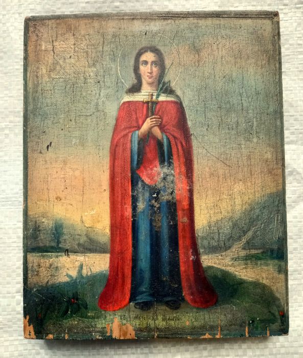 Старинная икона Пелагея