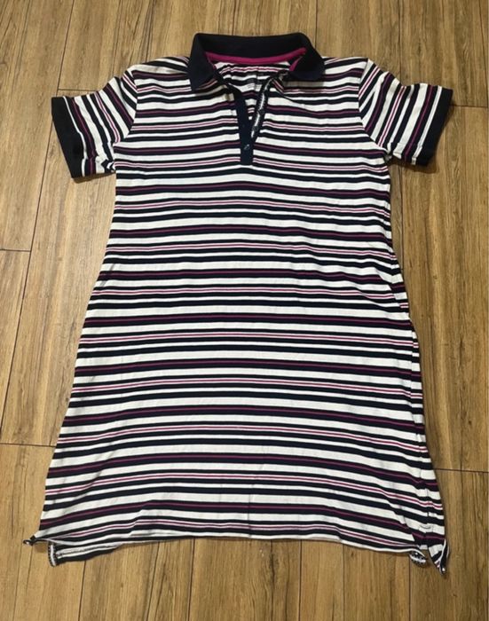 Sukienka bawełniana w kokorowe paski