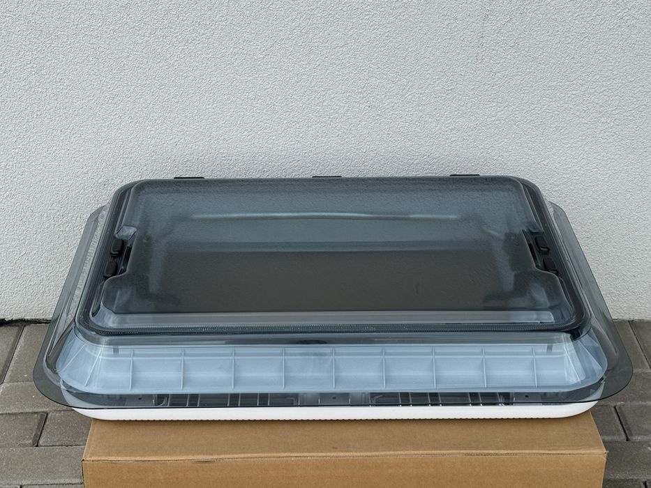 Okno dachowe kamper campervan 70x50 LED Zestaw z moskitierą i roketą