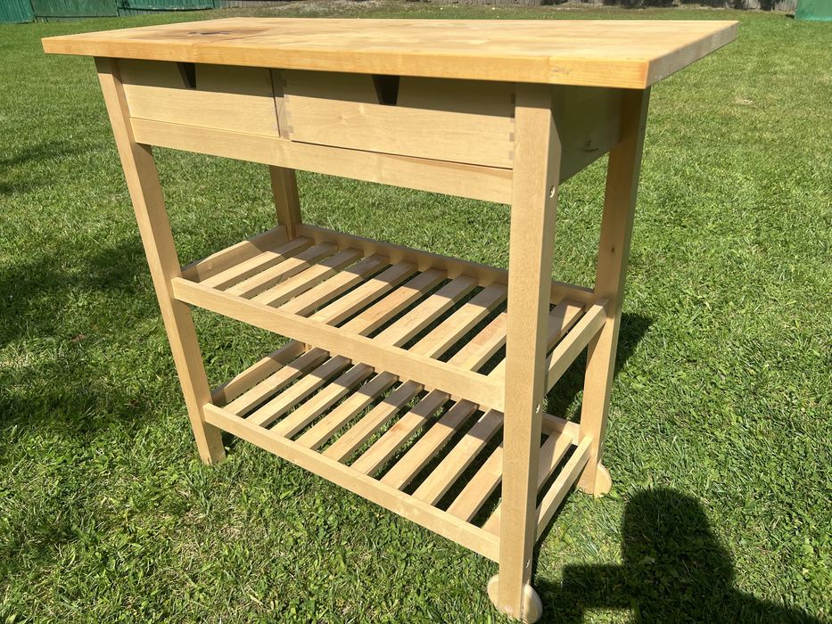IKEA FÖRHÖJA Barek kuchenny, brzoza, 100x43 cm