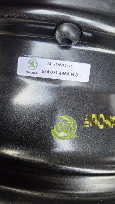 Alufelga 16 Cali Skoda Kamiq Scala czarna