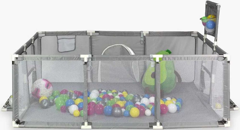 Дитячий манеж з баскетбольним кільцем, 180х120см