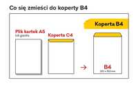 B4 Koperta bąbelkowa 250 x 353mm biała 42szt