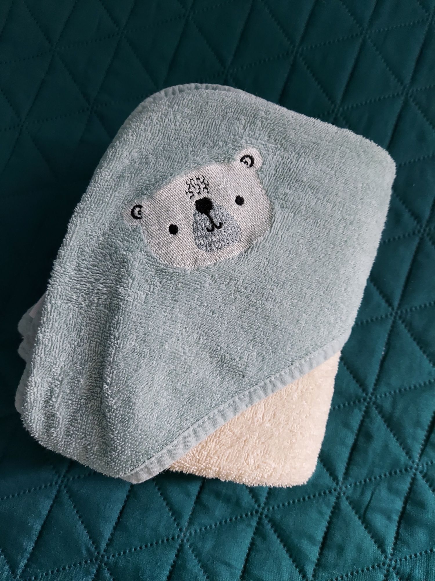 Ręcznik kąpielowy z kapturem dla niemowląt