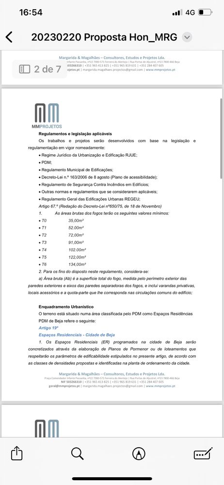 Terreno com Projeto aprovado em Beja
