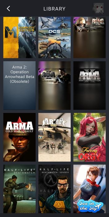 Аккаунт Стим с играми