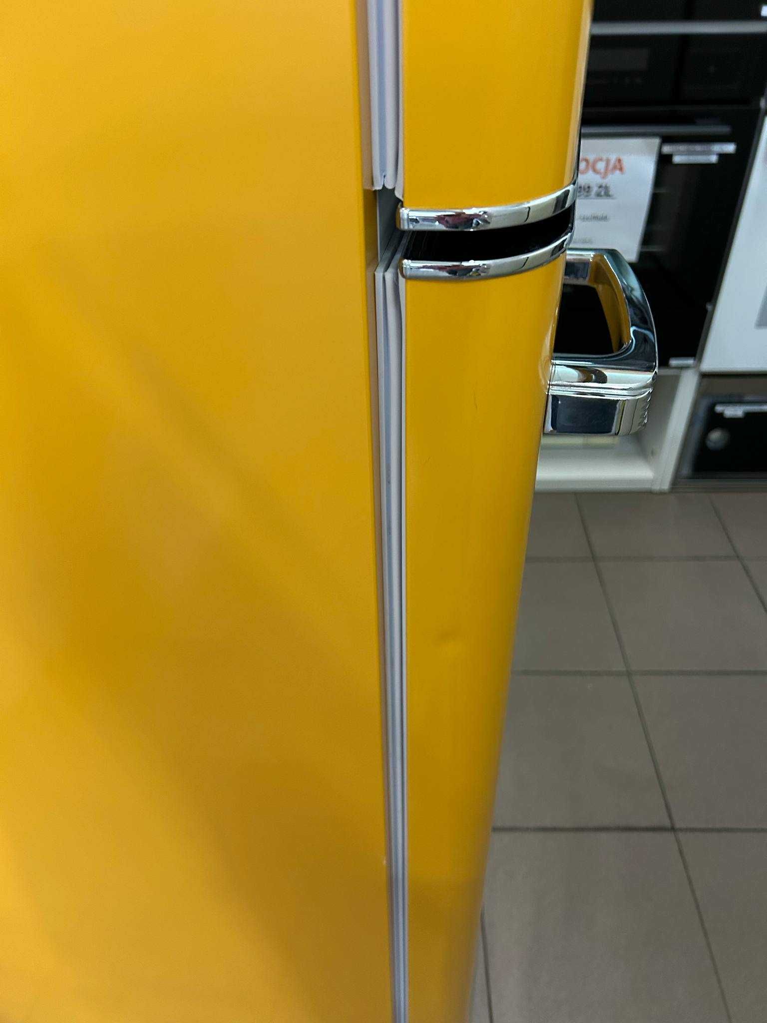 Lodówka Amica Żółta RETRO 144 cm wysokości Oferujemy transport