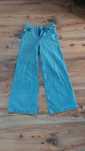 Spodnie jeansy 32 XXS 158 niebieskie Sinsay szerokie flare damskie