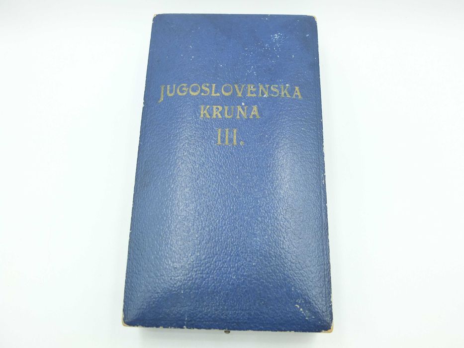 Order Korony Jugosłowiańskiej III klasa pudełko etui oryginał