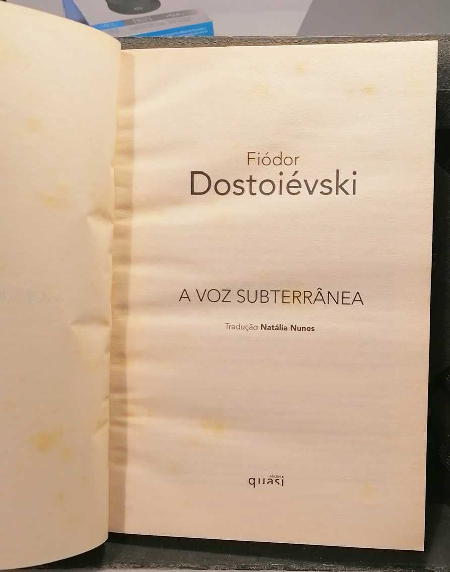 A Voz Subterrânea, de Fiódor Dostoiévski