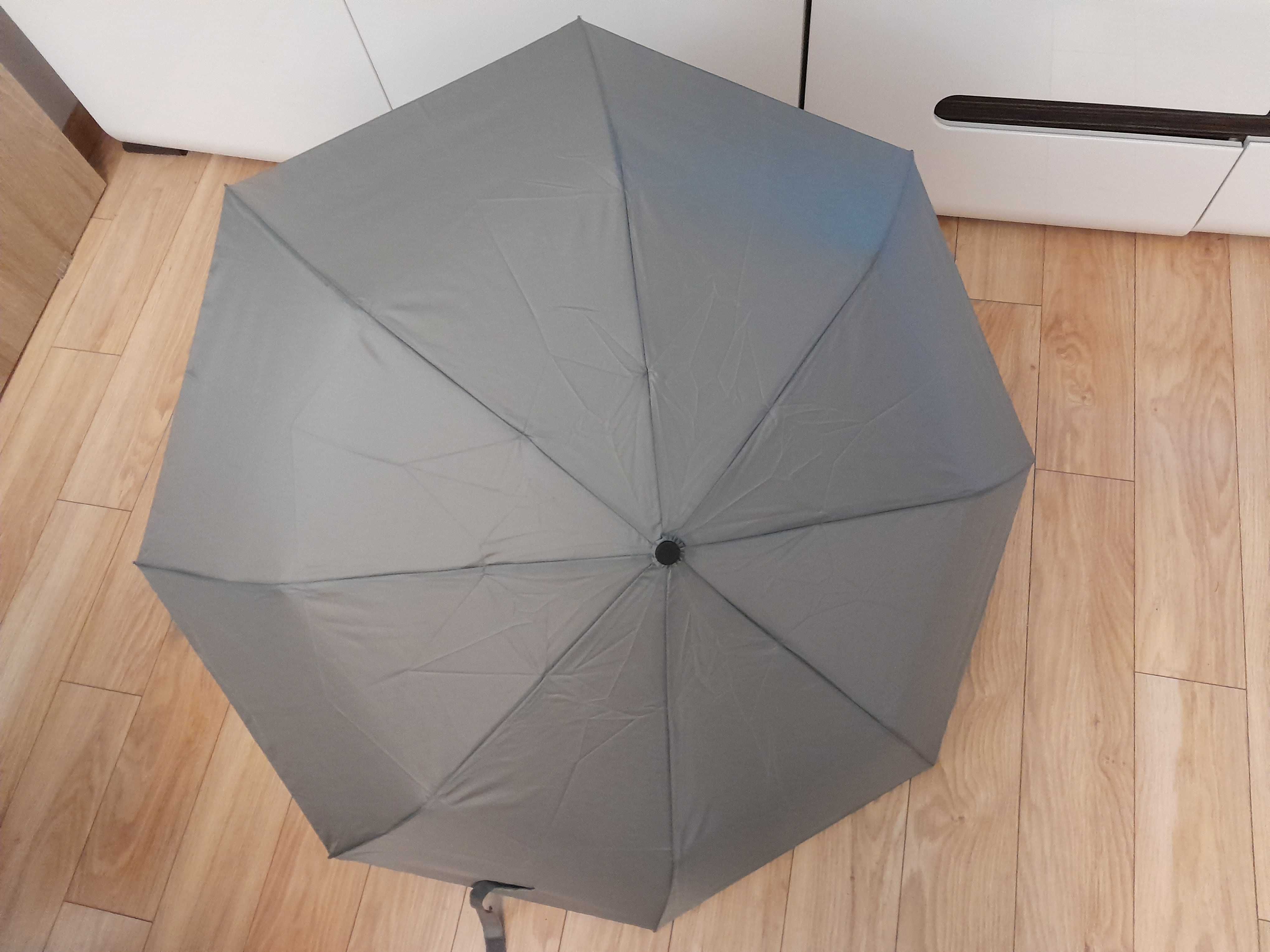 Nowy mini parasol składany, Windproof_Umbrella_89 cm, szary