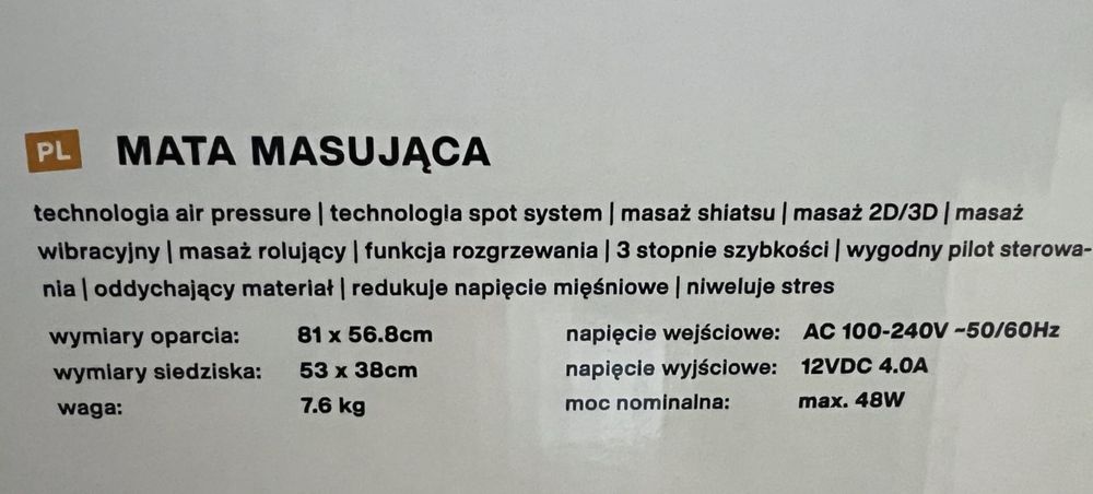 Mata .Masujaca Cosy Air Pro Medivon