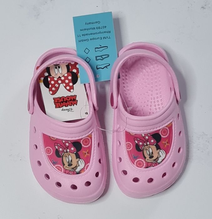 Klapki croksy myszka minnie 24/25 wkładka 15cm