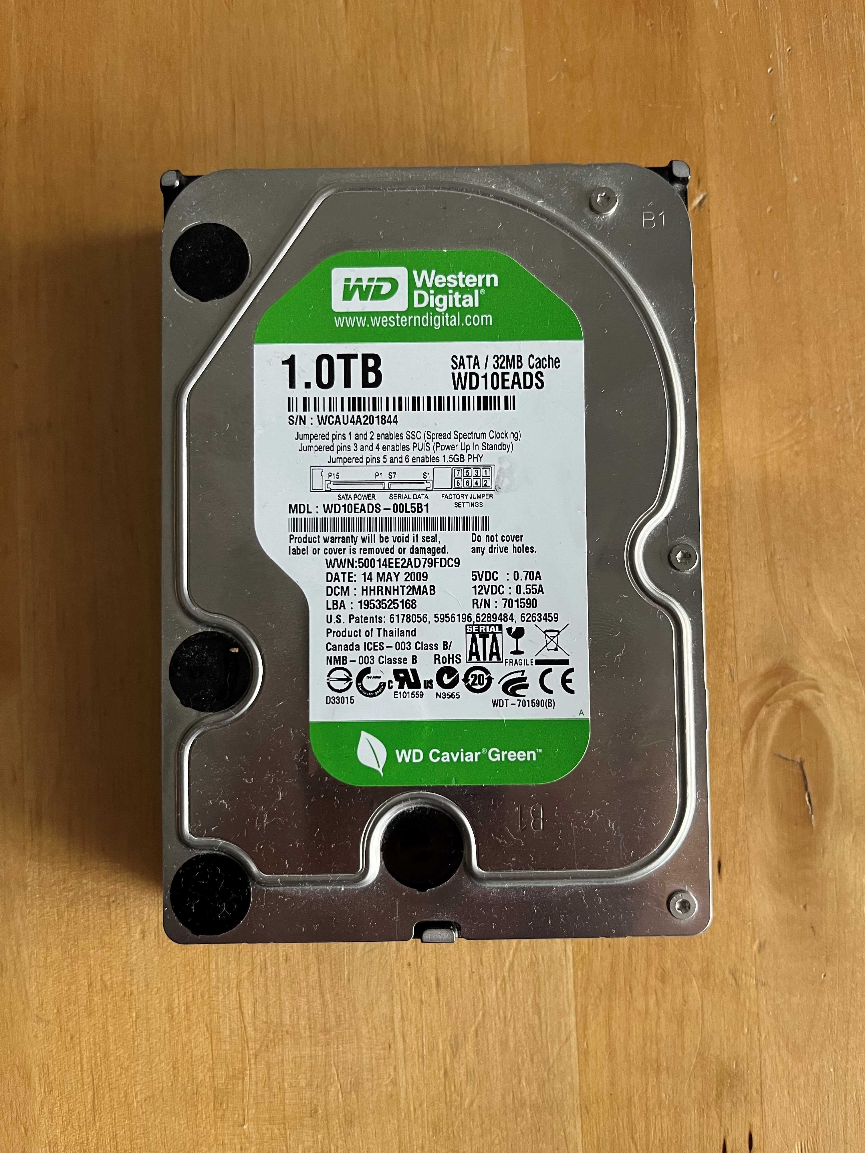 WD/Disco rígido de 1 TB Western Digital Caviar Green