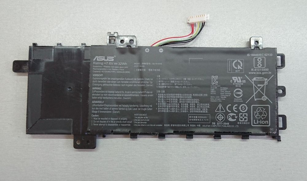 Батарея B21N1818 ver1. X512UB X512UF . 32Wh. 4212mAh. Оригинал!