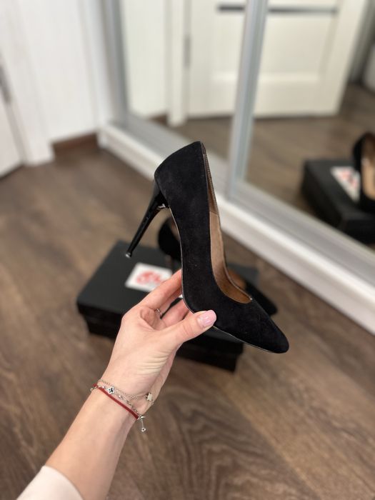 Чорні жіночі туфлі, класичні туфлі, підбори