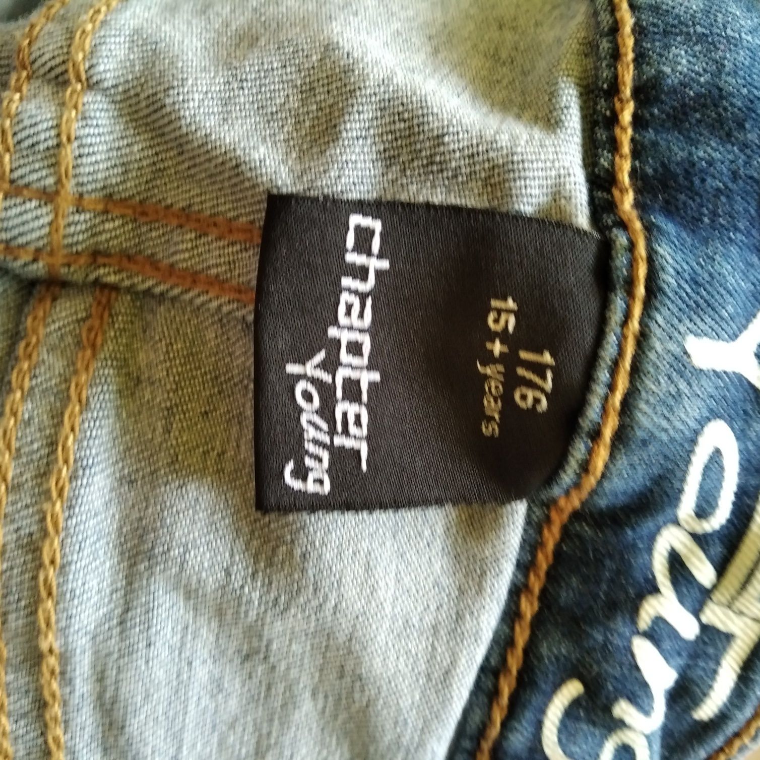 Spodnie męskie jeansy z lampasem na wzrost 176 cm