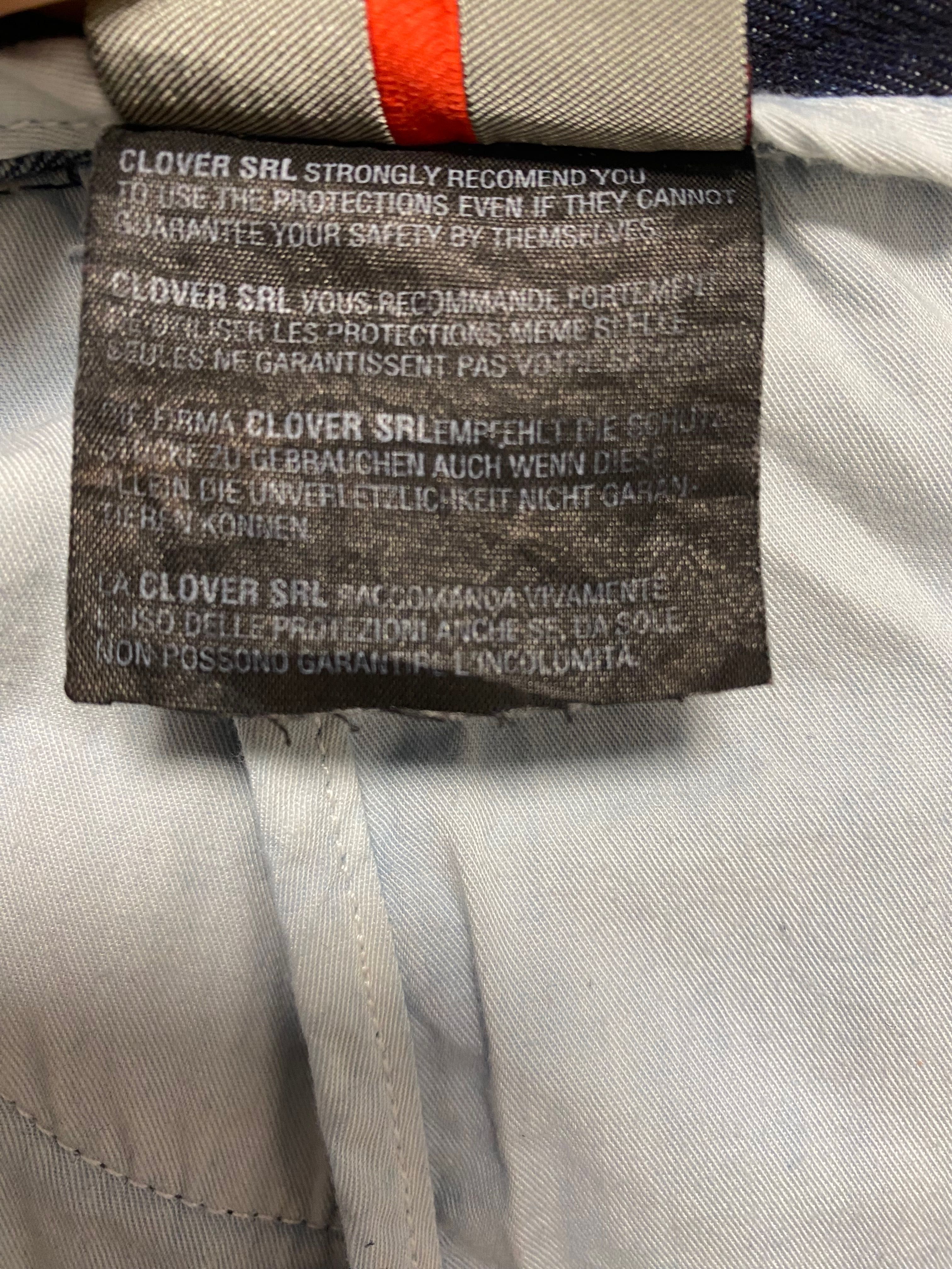 Spodnie jeans bawełniane motocyklowe Clover made italy W38 54 motocykl