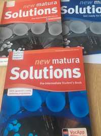 New matura solutions pre intermediate students book komplet 3ksiazki