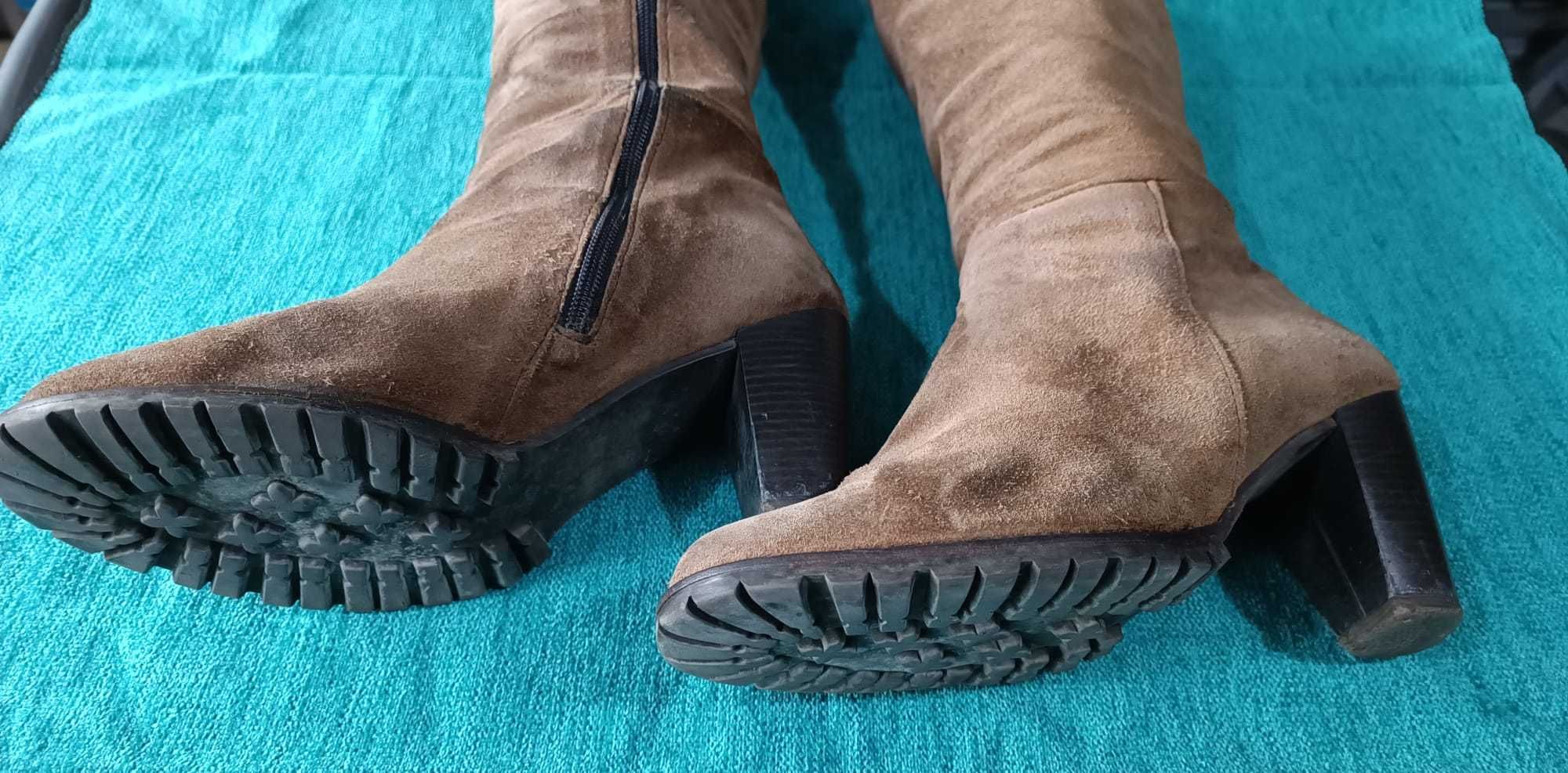 Botas - Camurça - Castanhas/Camel - BARATÍSSIMAS