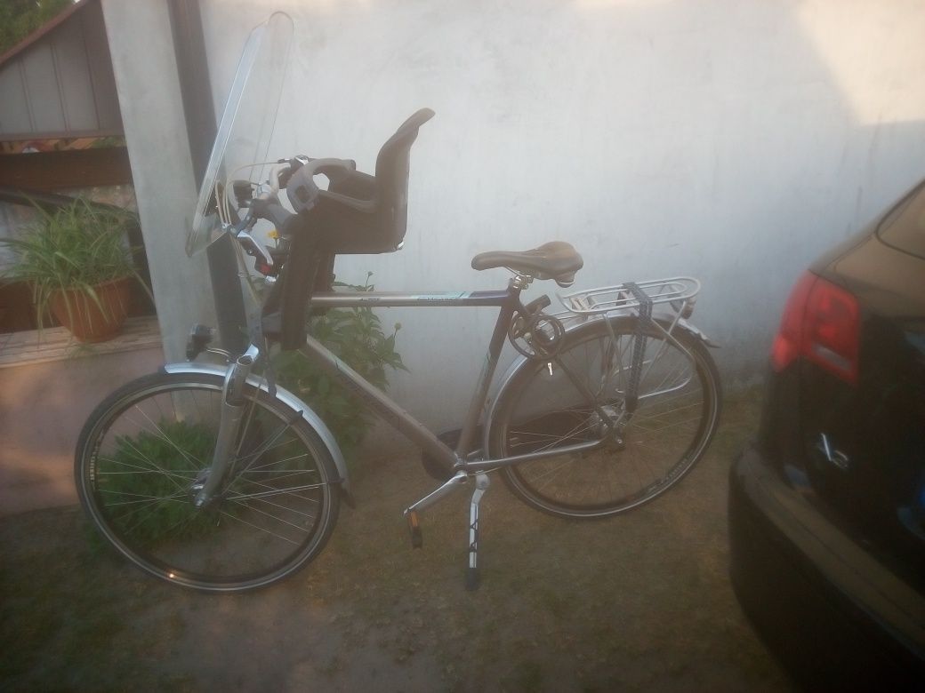Fotelik na rower z szybą Polisport