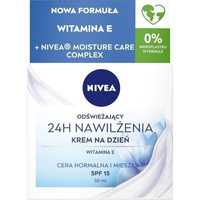 Krem Nivea 24H Nawilżenia SPF15 do cery normalnej i mieszanej - 50ml