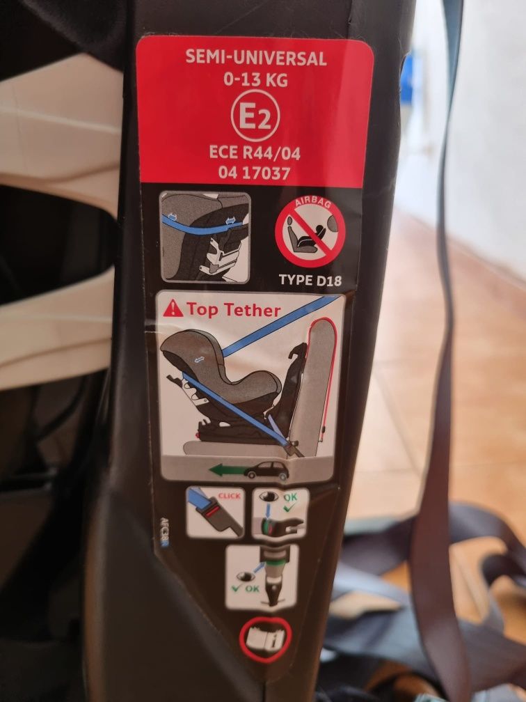 Cadeira para criança no carro isofix