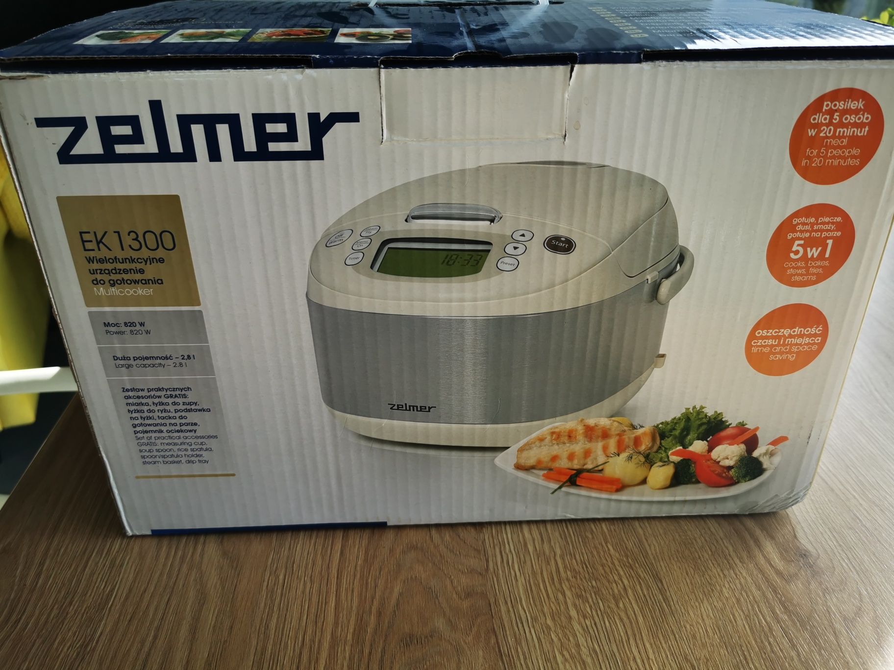 Urządzenie wielofunkcyjne Multicooker Zelmer EK1300.