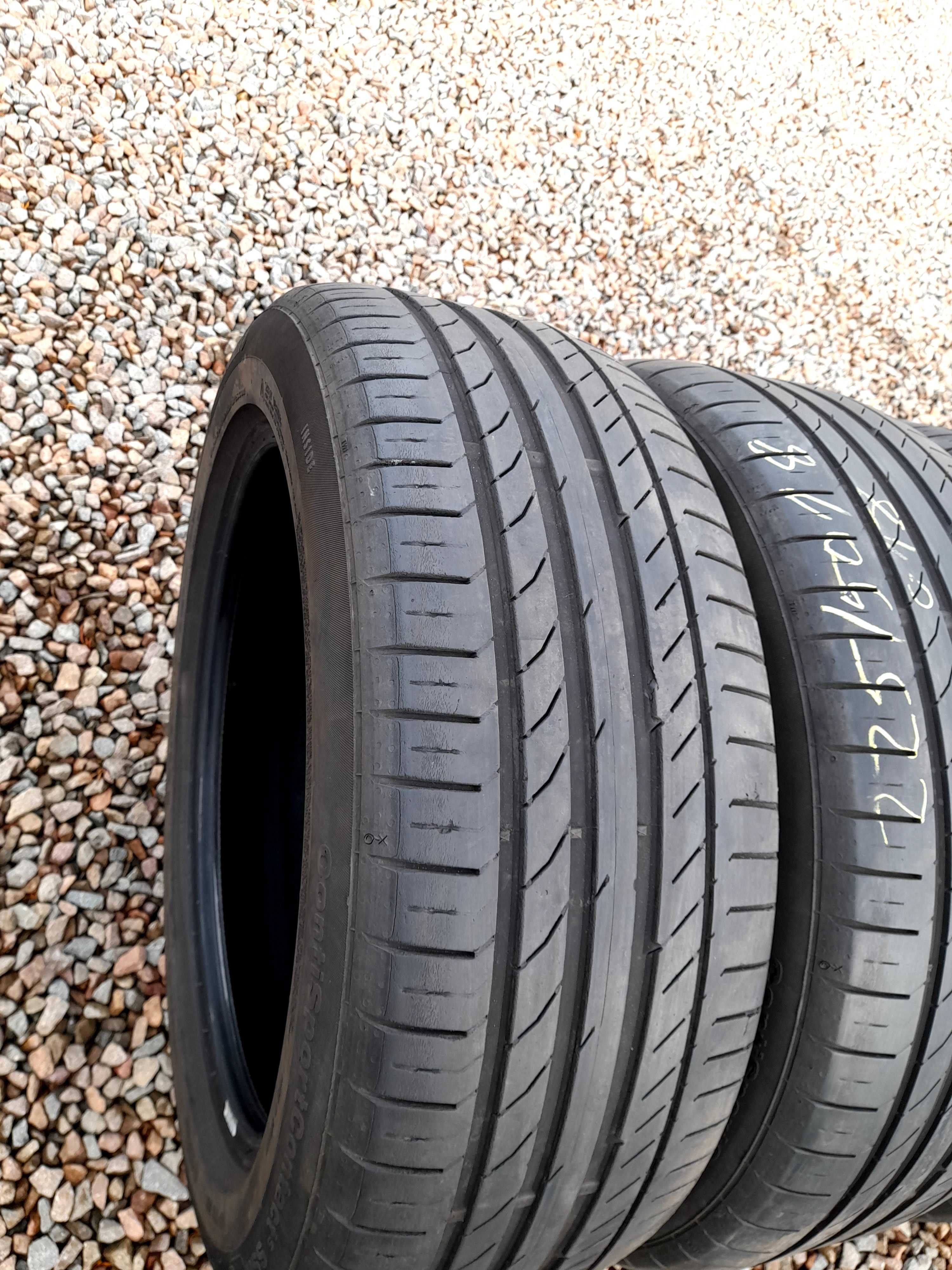 4st Continental ContiSportContact 5 225/50/R18 95W  2018r Stan bdb.