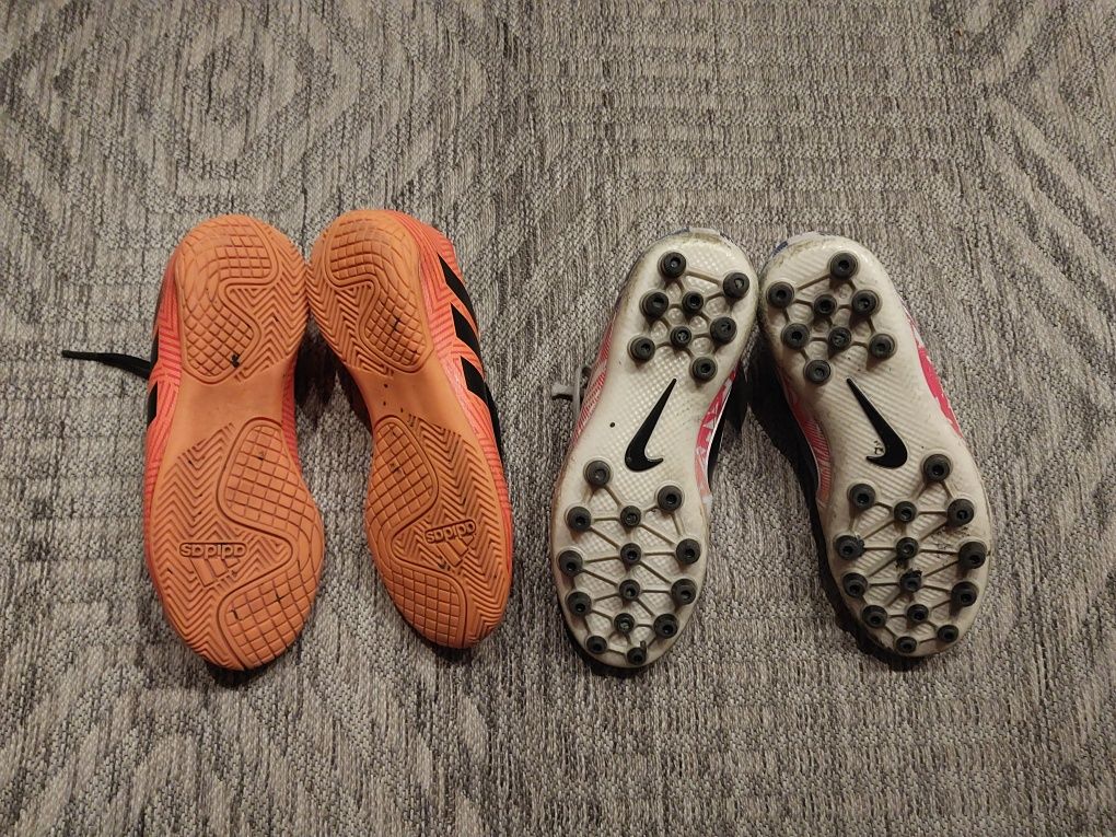 Korki nike alegria i halówki adidas nemezis rozm 33 zestaw