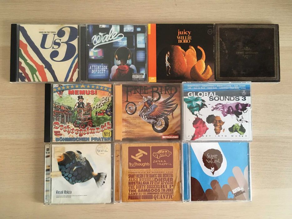 CDs vários artistas - rock pop jazz soul rnb hip hop portuguesa