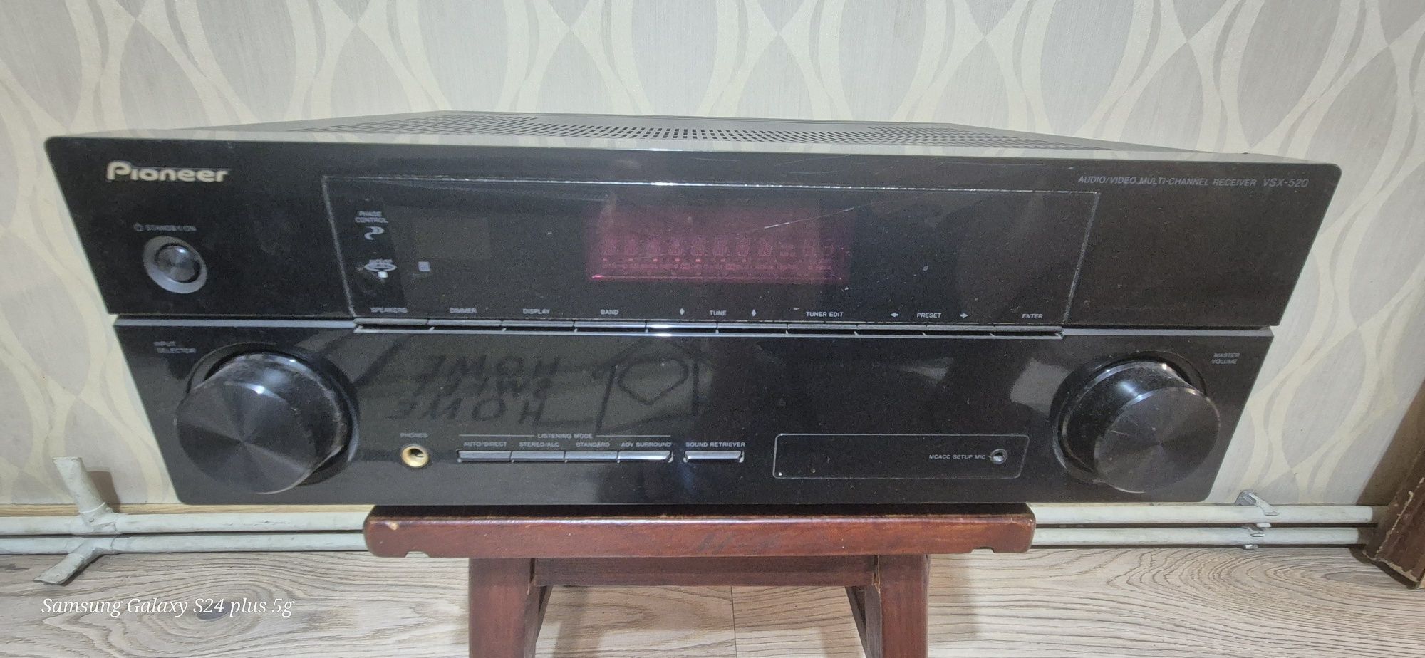 Amplituner pionieer VSX-520 + kolumny + subwoofer aktywny