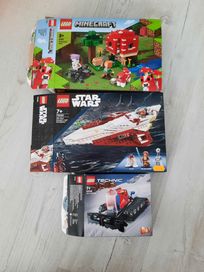 3 x karton lego minecraft star wars technic