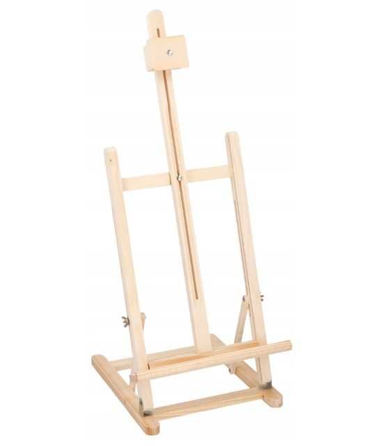 SZTALUGA stołowa drewniana regulowana 74-96 cm drewno bukowe