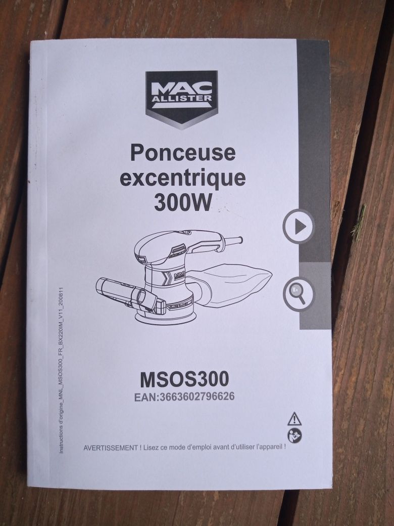Macallister MSOS300 Szlifierka Mimośrodowa